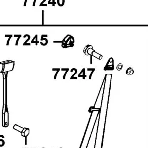77247-LEE8-E00 BOLT ( UPPER SEATBELT BOLT ) — diagram cutout