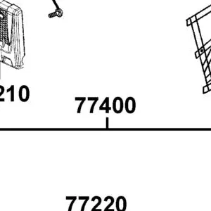 77400-LEE8-E00-T01 SEAT ASSY L (REACH) — diagram cutout