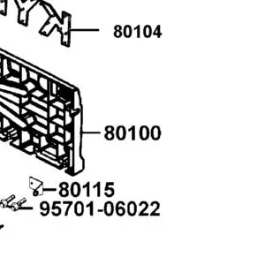 80100-AAA6-900-N1R LID REAR STORAGE (Black) — diagram cutout