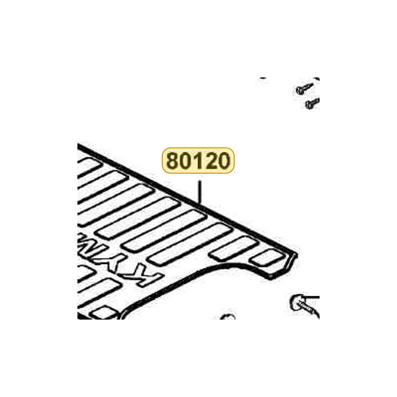 80120-AAA6-900 MAT REAR STORAGE — diagram cutout