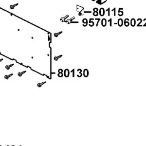 80130-LEE8-E00 CASE REAR STORAGE LID — diagram cutout