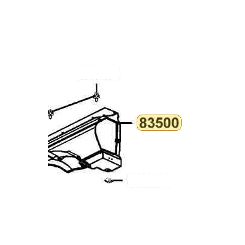 83500-LEE8-E00-YRR PANEL R REAR FENDER — diagram cutout
