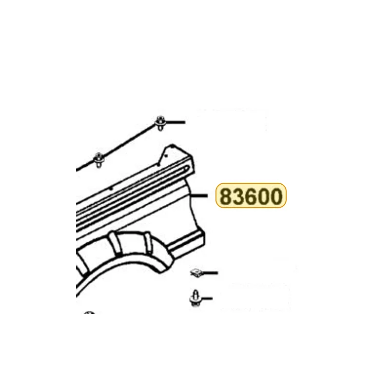 83600-LEE8-E00-YRR PANEL L REAR FENDER — diagram cutout