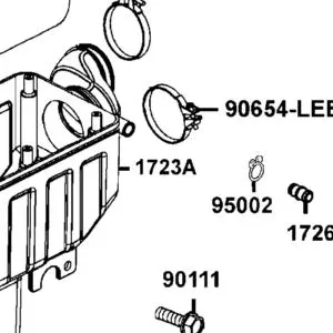 1723A-LKC3-E00 CASE ASSY.. AIR/C — diagram cutout