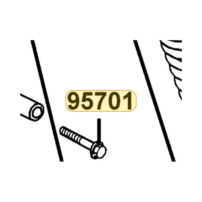95701-10040-06 BOLT FLANGE 10*40 — diagram cutout
