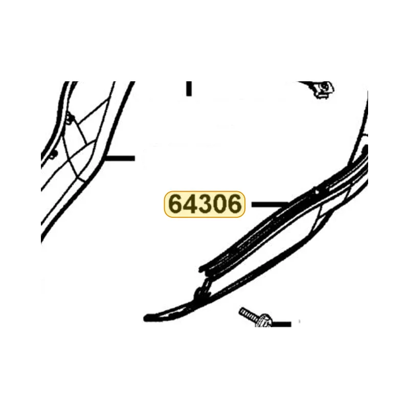 64306-KKD6-E00-N1R SKIRT L SIDE (Black) — diagram cutout