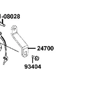 24700-LKC3-E00 STAY. SHIFT GUIDE — diagram cutout