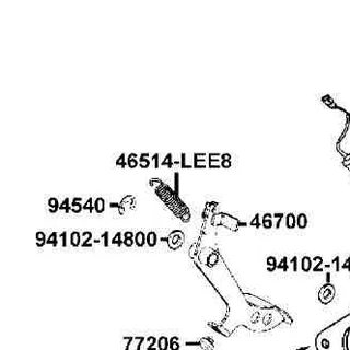 46514-LEE8-E00 SPRING THROT PEDAL — diagram cutout