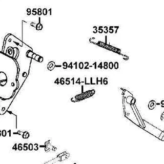 46514-LLH6-M30 SPRING BRAKE ARM — diagram cutout