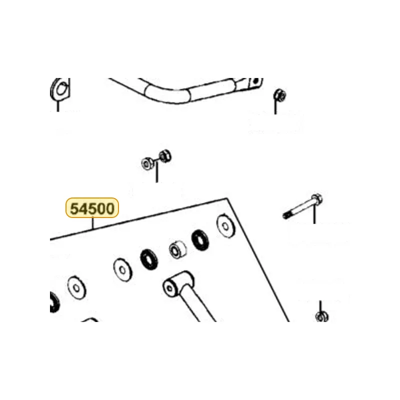 54500-LEE8-E00-MAS ARM ASSY RR L SWING UP — diagram cutout