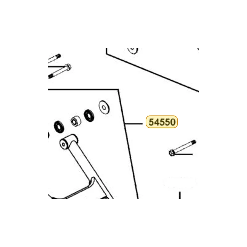 54550-LEE8-E00-MAS ARM ASSY RR L SWING LOW — diagram cutout