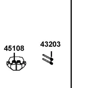 43203-LEE8-E00 PIN HANGER — diagram cutout