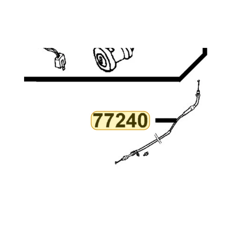 77240-KKD6-E00 CABLE SEAT CATCH — diagram cutout