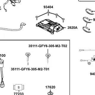 35111-GFY6-305-M2-T02 KEY COMP /SD/L CUT — diagram cutout