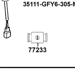 77233-KBCB-345 LOCK ASSY INNER BOX — diagram cutout