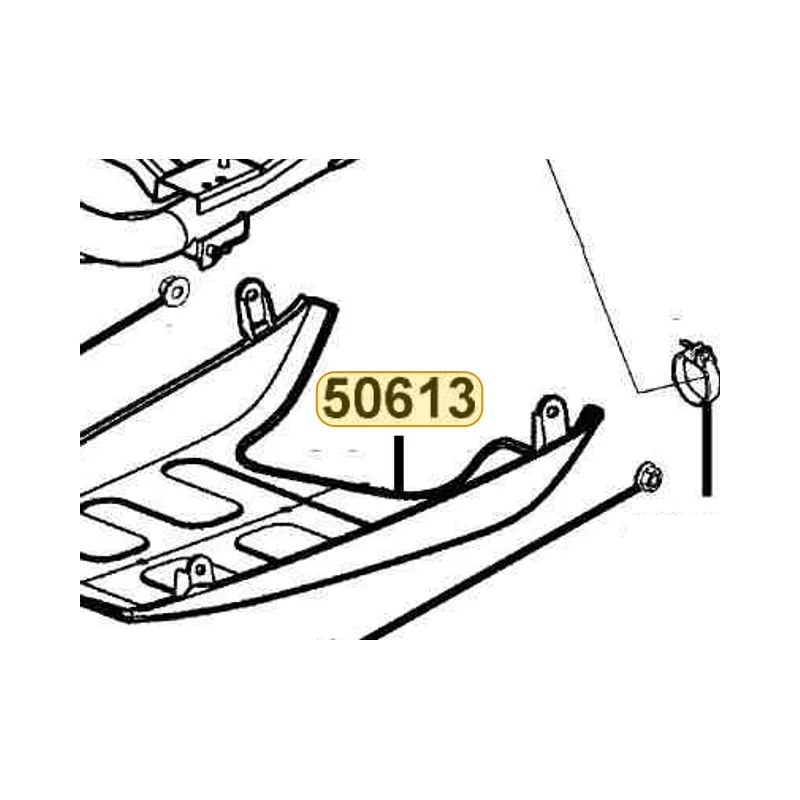 50613-KKD6-E00-N1R COVER UNDER (Black) — diagram cutout
