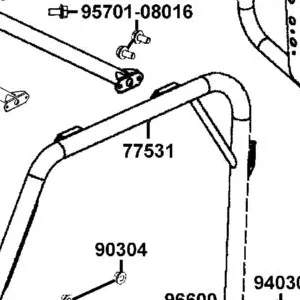 77531-LEE8-E00 L PIPE COMP ROOF — diagram cutout