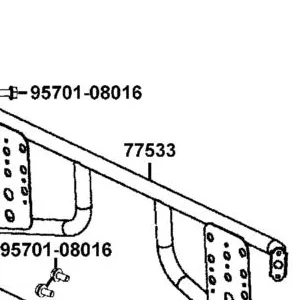 77533-LEE8-E00 REAR PIPE COMP ROOF — diagram cutout