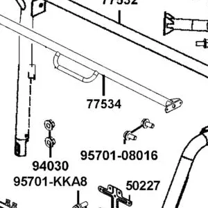 77534-LEE8-E00 CROSS PIPE COMP FR ROOF — diagram cutout