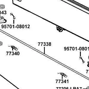 77338-LEE8-E00 BAR CARGO BED — diagram cutout