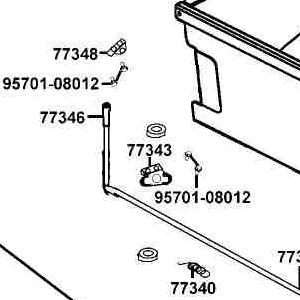 77343-LEE8-E00 R BRKT OF BAR CARGO BED — diagram cutout