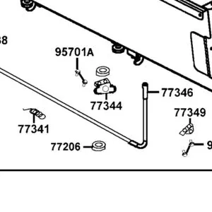 77344-LEE8-E00 L BRKT OF BAR CARGO BED — diagram cutout