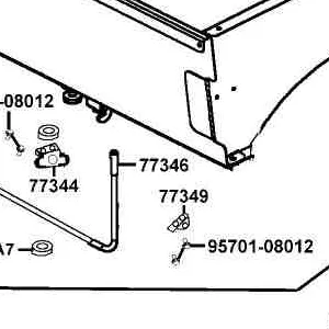 77346-LEE8-E00 SLEEVE CARGO BED — diagram cutout
