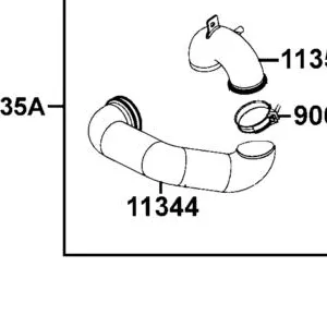 11344-LEE8-E00 DUCT B L COVER — diagram cutout