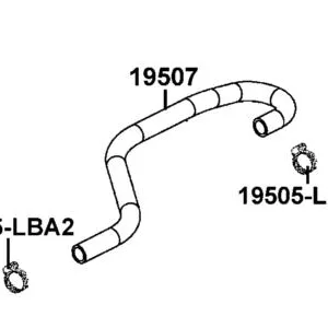 19507-LEE8-E00 HOSE WATER H ENG-PIPE — diagram cutout