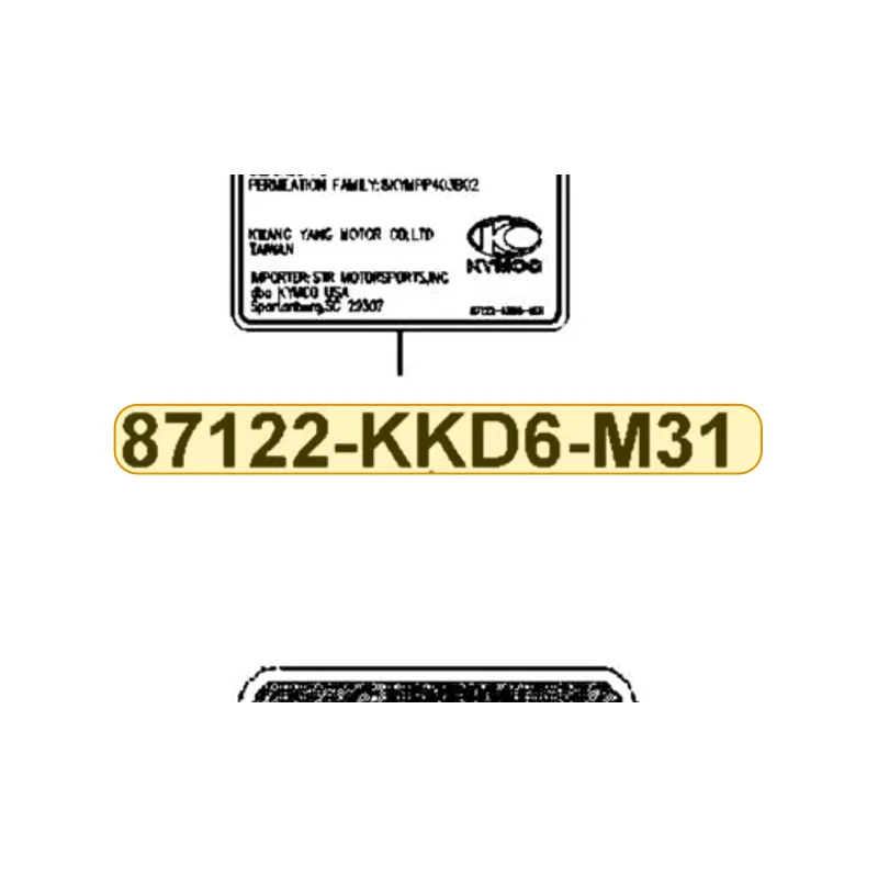 87122-KKD6-M31-T01 MARK EVAPORATIVE E/M — diagram cutout