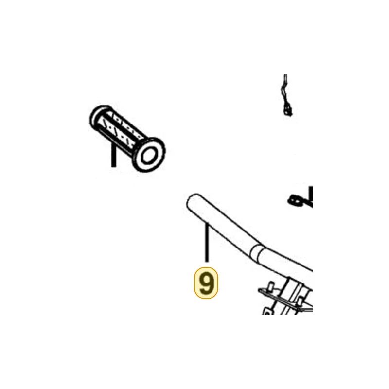53100-LBB6-900 HANDLE COMP STEERING — diagram cutout