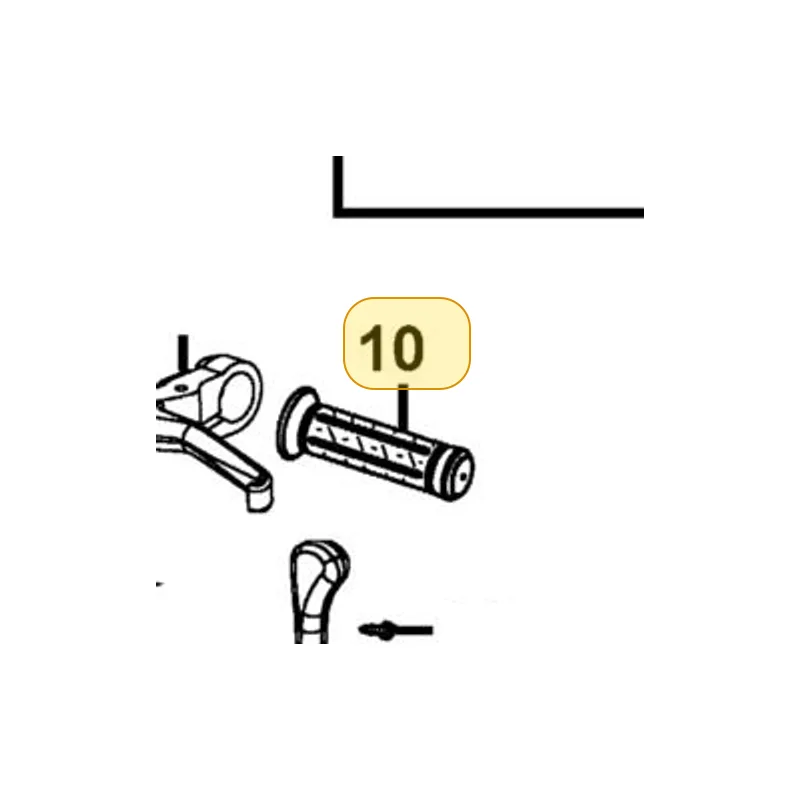 53166-LAC5-911-N1R GRIP L HANDLE (Black) — diagram cutout