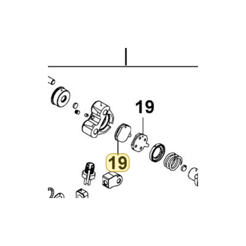 45105-LBE2-900 PAD COMP — diagram cutout
