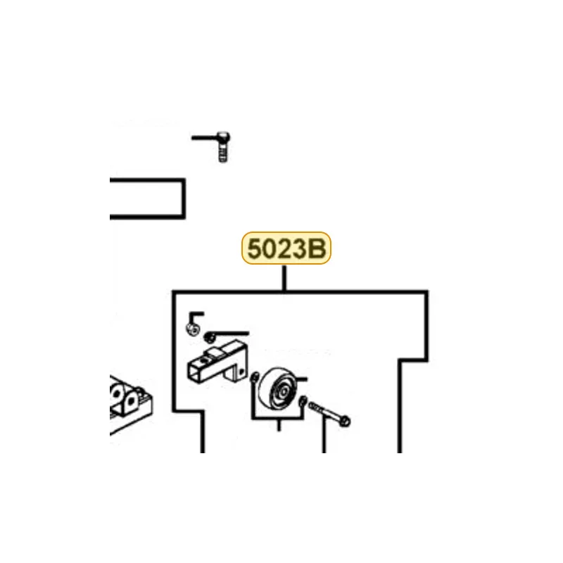 5023B-LBE1-900 PIPE ASSY L AUX WHEEL — diagram cutout