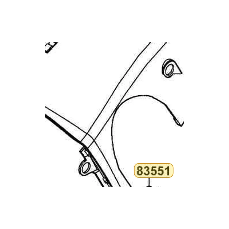 83551-KED9-900 GROMMET COVER — diagram cutout