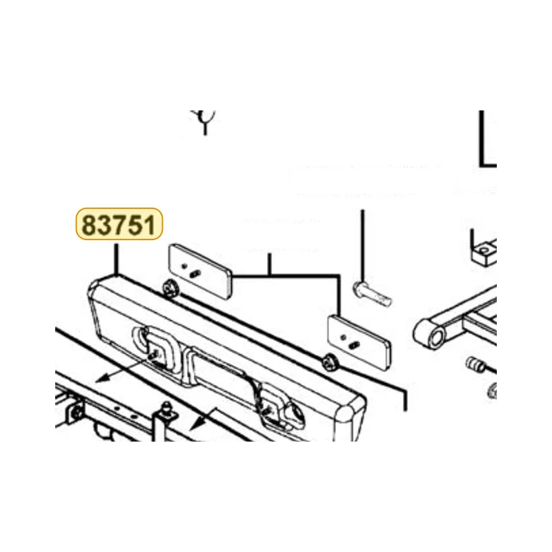 83751-LBE1-900 BUMPER RR — diagram cutout