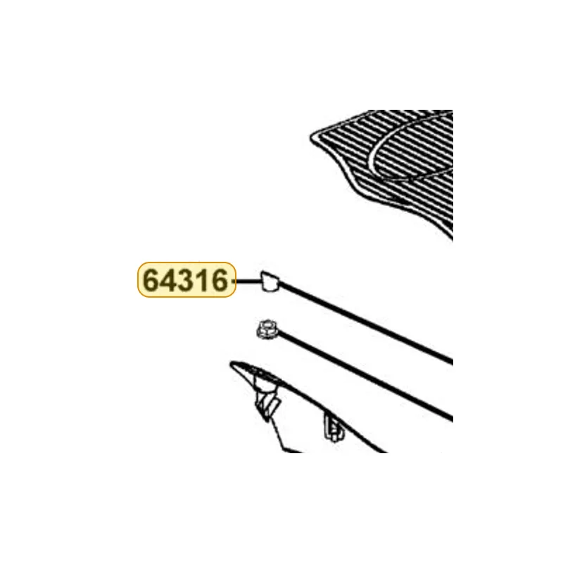 64316-LBE1-900 PLUG FLOOR — diagram cutout