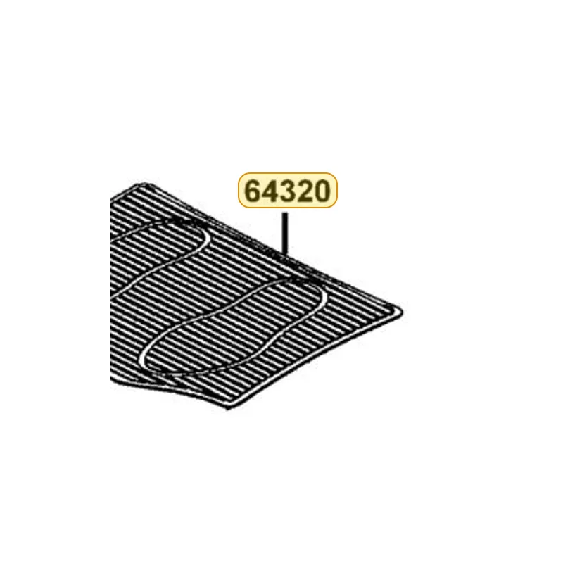 64320-LBE1-900-N1R MAT FLOOR (Black) — diagram cutout
