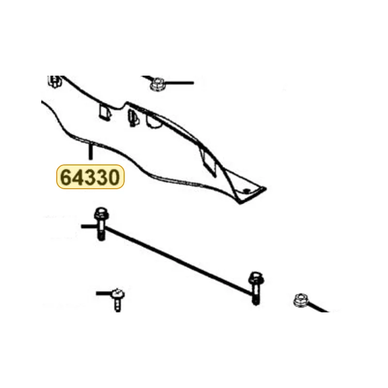 64330-LBE1-900-N1R COVER FLOOR (Black) — diagram cutout