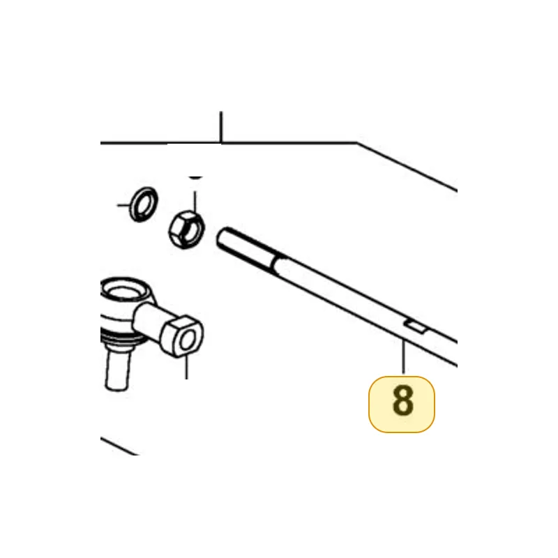 53701-LBB7-E00 ROD COMP STEERING M8X195 — diagram cutout