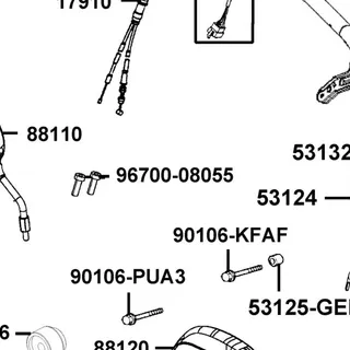 96700-08055-02 BOLT FLANGE SH 8*55(CR) — diagram cutout