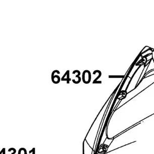 64302-LGB5-E10-N1R MOLD FRONT ASSY — diagram cutout