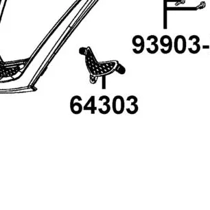 64303-LGB5-E10-N1R GRILL FRONT — diagram cutout