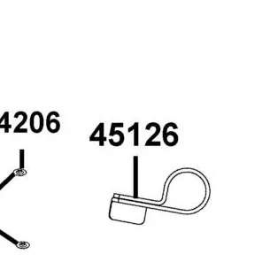 45126-ADB1-M31 CLAMPER FR BRK HOSE — diagram cutout