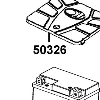 50326-LGB5-E10-N1R COVER???BATTERY — diagram cutout