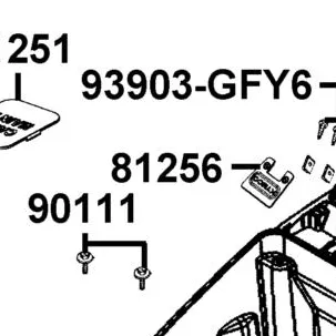 81256-LGB5-E10-N1R COVER L BOX LUGGAGE — diagram cutout