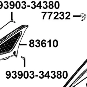83610-LGB5-E10-N1R COVER L SIDE — diagram cutout