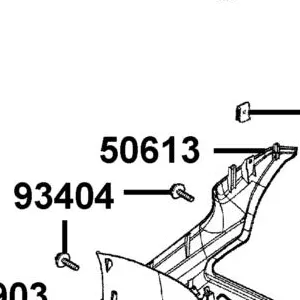 50613-LGB5-E10-N1R COVER UNDER — diagram cutout