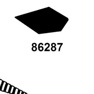 86287-ADB1-M30-T01 STRIPE L FR MOLD — diagram cutout
