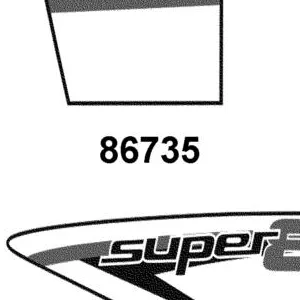86735-ADB1-M30-T02 STRIPE B L LEG SHIELD — diagram cutout